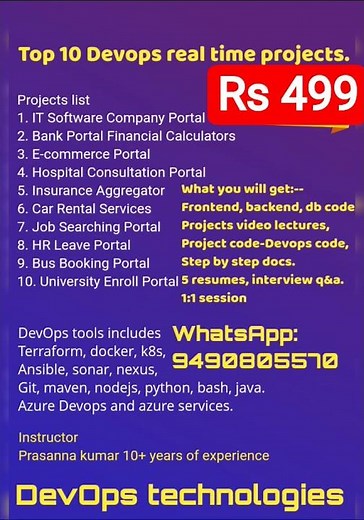 DevOps 10 projects for sell