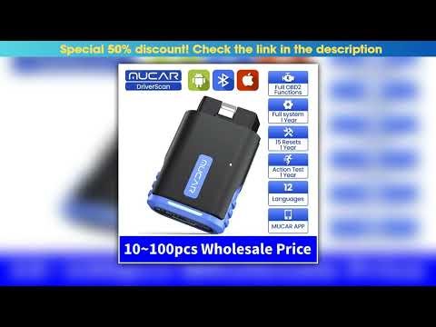 10100pcs Wholesale MUCAR DriverScan Auto Diagnostic Tools Obd 2 Scanner Full System Code Reader 15