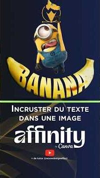 #17 Deformer et incruster du texte sur une image avec Affinity