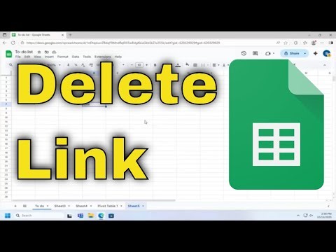 How To Delete Link on Google Spreadsheets [Guide]