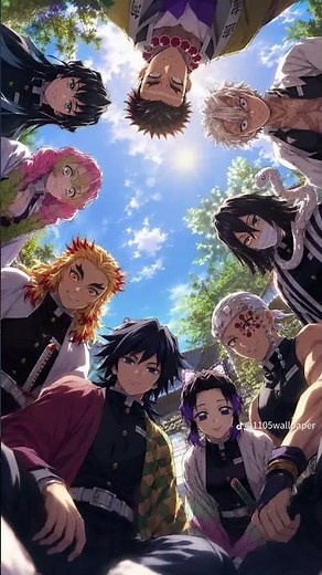 All 9 HASHIRA TOGETHER DEMON SLAYER WALLPAPER 🔥