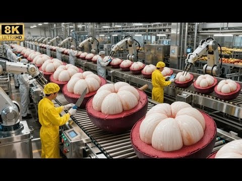 How Mangosteen Syrup is Made in Factory 2025 | Amazing Food Processing & Production Line Tour