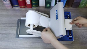 Hybsk 3 inch Circle Color Direct Thermal Stickers Shipping Labels for Barcodes,Name Tag,DIY Logo Design,QR Code,Inventory-350 pcs (3 inch,White)