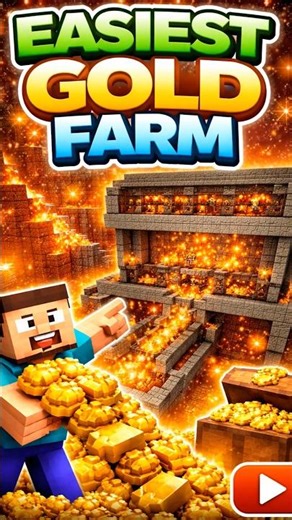 Simple Gold Farm in Minecraft – Fast XP & Gold!