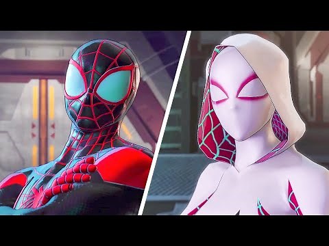 Marvel Ultimate Alliance 3 - Miles Morales And Spider-Gwen Scene