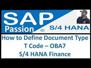 How to Define Document Type | T Code – OBA7 | S/4 HANA Finance | SAP S4 HANA Finance