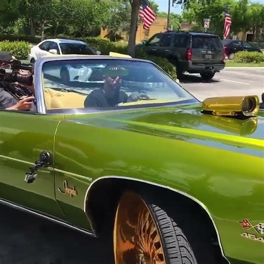 Nava's 72 Chevy Donk on 30's in a Movie Production at Coast 2 Coast Customs