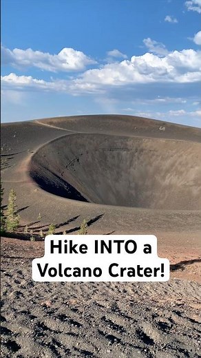 Top Hikes in California - Hiking into a Volcano Crater! #hiking #volcano #nationalpark
