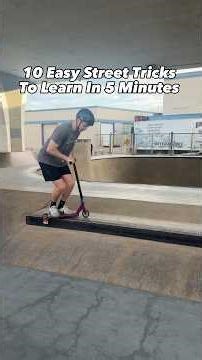 10 Easy Street Scooter Tricks To Learn In Minutes! #scooter #scootertricks #shorts