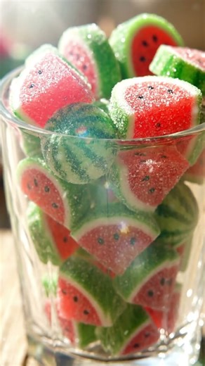 Short ASMR " Fruit candy 🍓🍉🍒🍇🥭 "