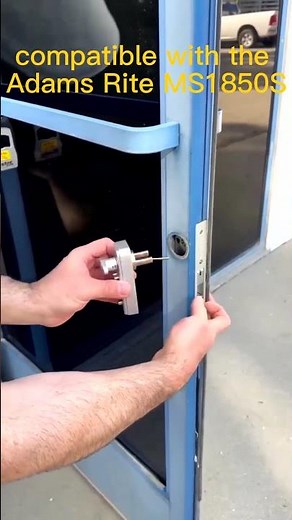 DIY install the Keyless Storefront door lock DRILL FREE by 5 minutes