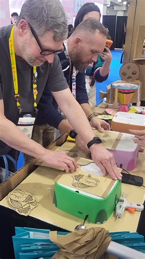 Just a few snippets from 2026 NYC Toy Fair! We have a lot more to show you but we thought we’d share a few action shots of trying out some of the new toys we’re coming across. The Toy Fair floor is always full of new & fun hands-on experiences! #happyupinc #toyfair2026nyc #wherethepartyis #snapshot #moretocome | Happy Up Inc.
