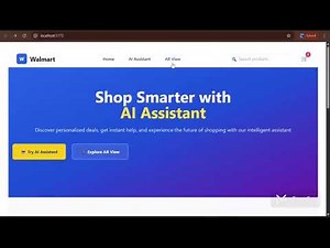Walmart AI Shopping Assistant with Voice & ChatGPT (ReactJS) Project for Sparkthon 2025