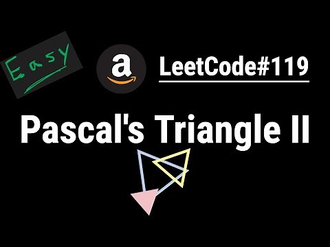 Pascal's Triangle II - LeetCode #119 | Python, JavaScript, Java, C++