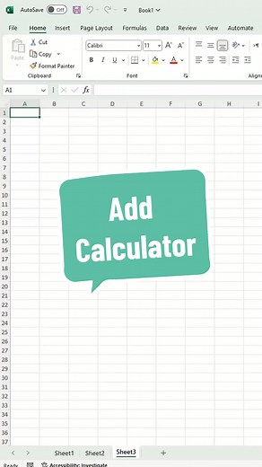 Add calculator to your #Excel file كيفية إضافة الآله الحاسبة في برنامج #الاكسيل . . . #exceltricks #exceltips #dataanalytics #finance #business #tutorials #learning #accounting #excel_learning #calcalculator