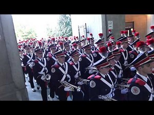 The Ohio State Marching Band Marches into the Stadium Sings I Wanna Go Back 9 27 2014