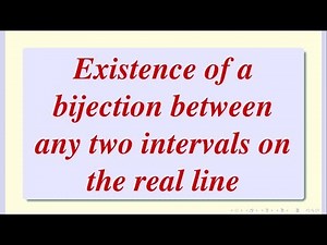 Every interval can be bijectively mapped onto the entire real line