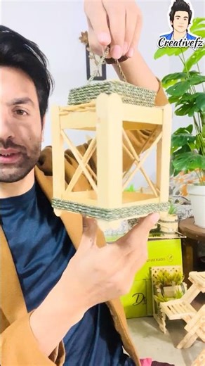 Wait… This Is Made From Popsicle Sticks? 😳 #craftyhome