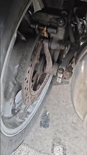 brake pads complete, how to do rear without removing exhaust or wheel , small space but can be done