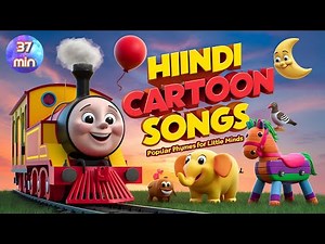 Top Hindi Cartoon Songs Compilation for Kids, Popular Nursery Rhymes & Fun Hindi Rhymes for Toddlers