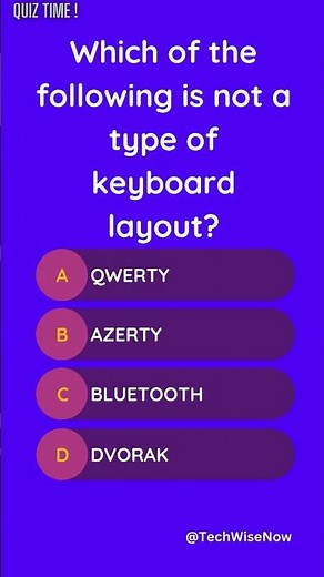 🎹 Keyboard Layouts: QWERTY, AZERTY, and DVORAK || #shorts #short #quiz #gk