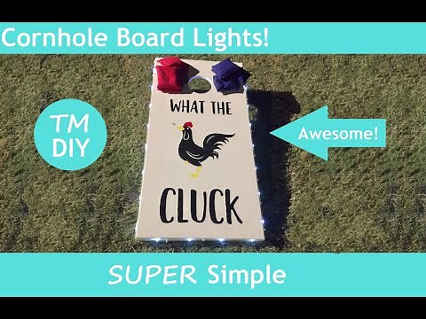 DIY Adding LED Lights to a Cornhole Board - Thrifty Mom's DIY