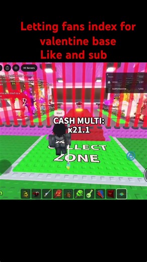 Letting fans index for base #roblox #stealabrainrot