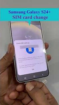 SIM card change (S24+): How to change the SIM card in a Samsung Galaxy S24 Plus. #galaxys24plus
