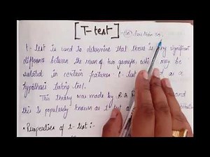 T - test| Research methodology | Hypothesis testing tool | BBA and MBA|