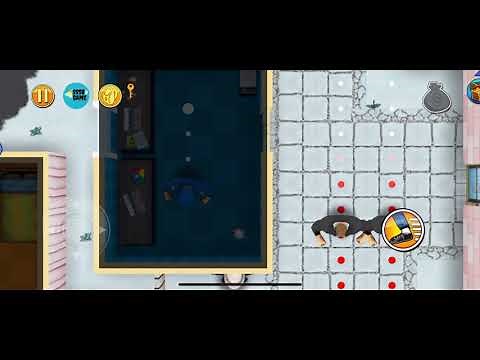 Robbery Bob: CHAPTER 5 - WINTER Level 14 , 100% iOS/Android Walkthrough