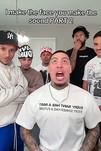 Face Expressions and Sound Reactions: A Funny Video