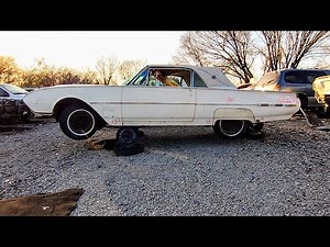 End of the road for another old bird. 1962 Ford Thunderbird Junkyard Find