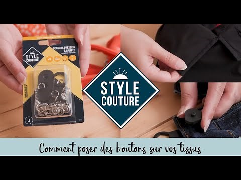 Tuto : Comment poser un bouton pression Anorak facilement | Style Couture