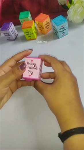 Mini Gift Box for Teacher's Day in 5 Minutes | Easy Paper Gift Box #shorts #fyp #viral