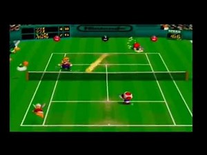 Mario Tennis 64 - Double Match on MAX difficulty - Grass Court