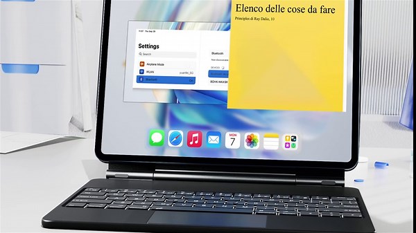 CHESONA Keyboard Case for iPad Air 11-inch (M2) 2024 & iPad Pro 11 inch (4th/3rd/2nd/1st Gen), Levitate Easy-Set Magnetic Stand with Touchpad, 7-Color Backlit for iPad Air 5th/4th Gen, Black