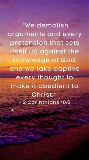Take Your Anxious Thoughts Captive | 2 Corinthians 10:5 | Bible Verse for Anxiety