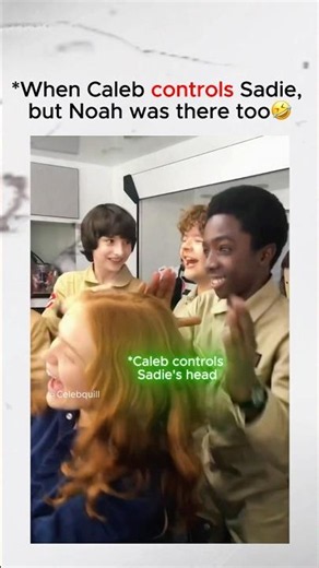 When Caleb controls Sadie, but Noah was there too #Sadiesink #Noahschnapp #Calebmclaughlin