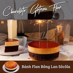 296K views · 4.6K reactions | Cuối tuần rồi mạnh dạn làm một ổ Chocolate Gateau Flan tên tiếng Việt là Bánh Flan Bông Lan Socola ngon mềm thơm béo "chill" đãi cả nhà nha! | Đào Tạo Kinh Doanh Ẩm Thực - Hướng Nghiệp Á Âu | Facebook