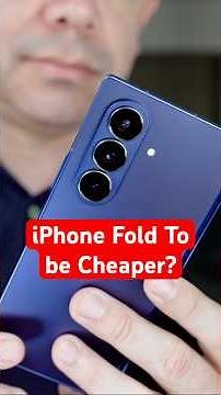 Apple's iPhone Fold Might Be Cheaper Than Expected...
