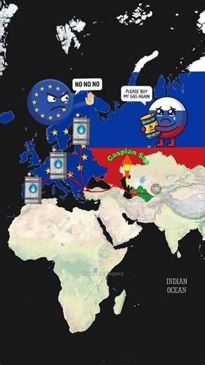 Why Did America Want Europe's Gas To Come From Turkmenistan? #geography #geopolitics #usa