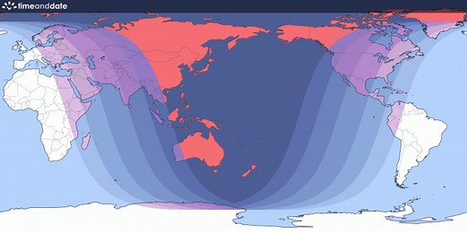 Total Lunar Eclipse on January 31–February 1, 2018 – Where and When to See