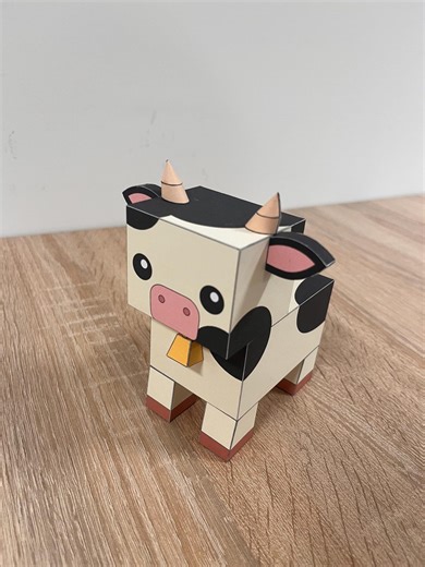 3D Papercraft Cow | DIY Printable Model (PDF Pattern) - Etsy
