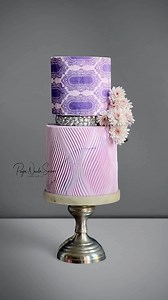 21K views · 240 reactions | Pink and purple cake in different textures #cakevideo #caketutorial #cakeartist #cakeoftheday #birthdaycake #cakelover | Sugar Fancies by Pooja | Facebook