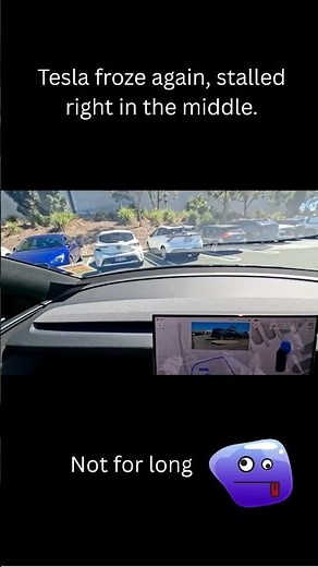 Tesla Full Self-Driving Embarrassed Me… Again 😳#tesla #autopilot #fail #embarrassing