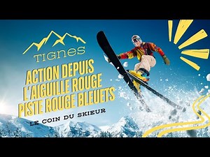 Action depuis l’Aiguille Rouge – piste rouge Bleuets