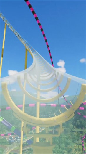 POV: You ride Drift Glass Water Slide - Planet Coaster 2 #waterslide #waterpark #aquapark