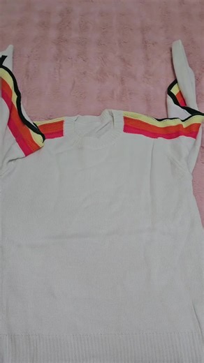 Colorblock Striped Sweater Casual Long Sleeve Jumper for Spring and Fall Fashion Women's Knitwear for Daily Wear #multicolor #jumper #fyp #anamwaseemuk #anam