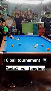 10 ball tournament 🎱 Rodel 🆚 jengboo #10BallTournament #billiardstournament #billiardslife | Allan Sangcupan