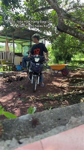 Pov: Bila Mak Bagi Izin Start Moto – Cara Halau Kera Dengan Motor